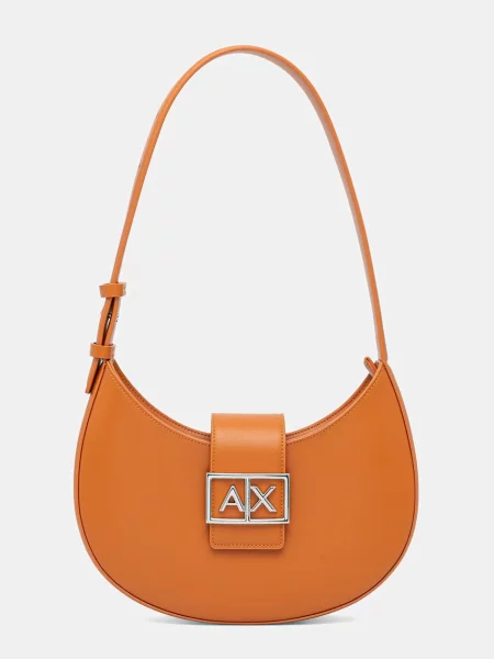 Armani Exchange hobo táska női műbőr narancsszínű