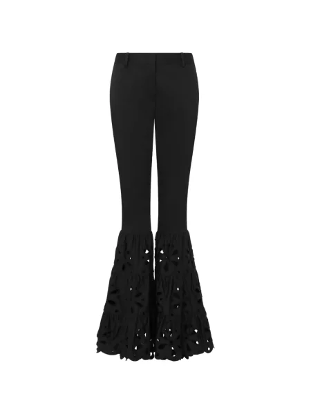Pantaloni Moschino cu broderie negru