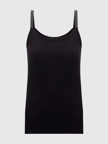 Топ Brunello Cucinelli в рубчик черный