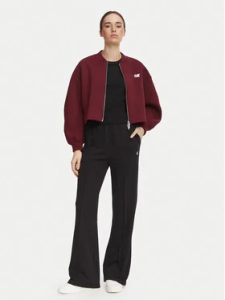 Calvin Klein Jeans Melegítő alsó Monogram Flare Fit fekete