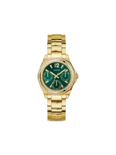 Часовник с хронограф Guess зелено