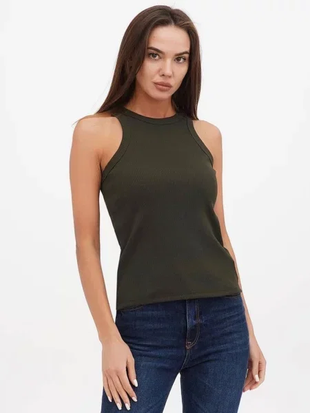 Майка HiBrand хакі бавовна/поліестер