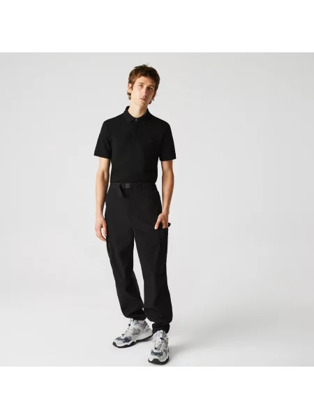 Поло Lacoste черное