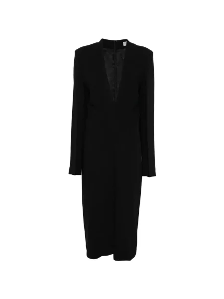 Rochie midi Toteme până la genunchi de costum negru