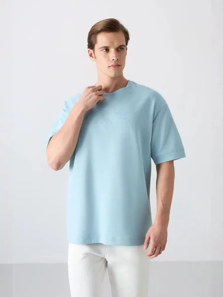 Tommy Life Majica nebeško modra