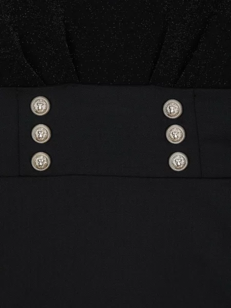 Sukienka dziecięca Balmain czarna