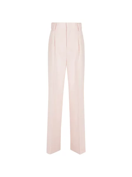 Pantaloni Alberta Ferretti plisate roz
