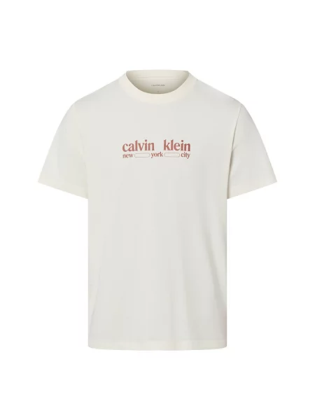Calvin Klein Jeans t-shirt beżowa