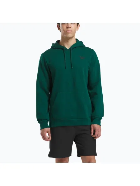 Мъжки суитшърт Reebok Identity Small Logo Fleece колежанско зелено
