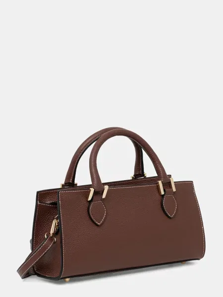 Answear.LAB crossbody torbica usnjena rjava