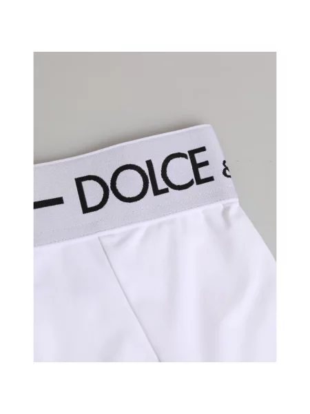 Majtki Dolce And Gabbana z logo białe