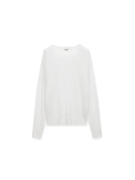 Pulover Loewe lung alb