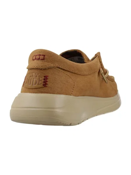 Pantofi Heydude din țesătură twill maro