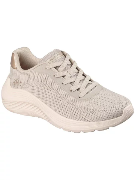 Buty sportowe Skechers Bobs Squad Waves current Look beżowe