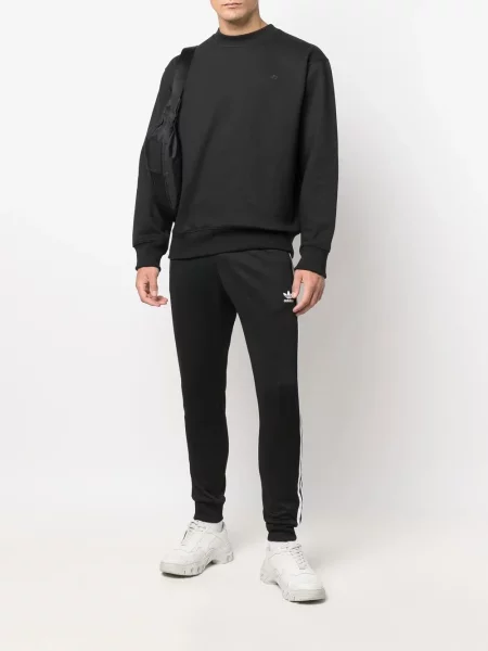 Pantaloni Adidas cu imagine alergare negru