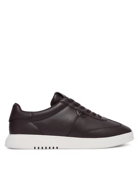 Emporio Armani Сникърси Тъмнокафяв