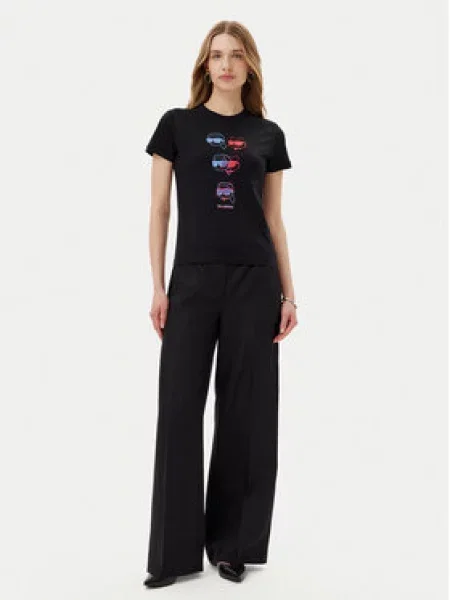 Karl Lagerfeld Tričko / offwhite černá