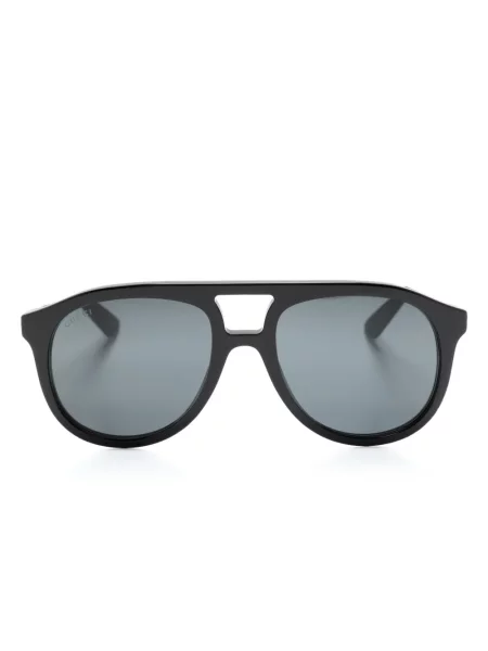 Ochelari de soare Gucci Eyewear cu autograf negru