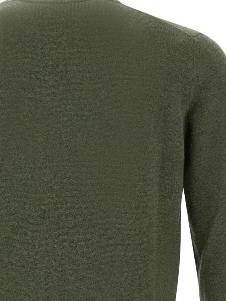 Pulover Kangra cu decolteu rotund verde