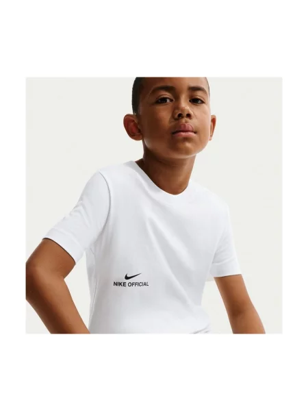 Tricou copii Nike alb