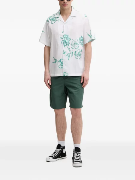 Scurt cămașă Oakley cu model floral cu imagine alb