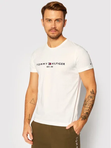 Tommy Hilfiger Marškinėliai Core Logo Tee balta