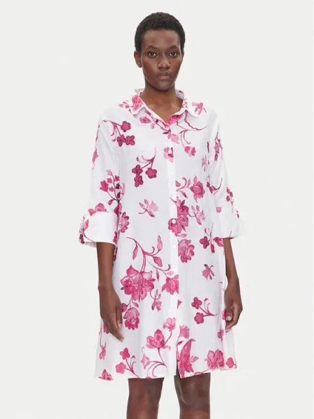 Iconique Rochie tip cămașă alb