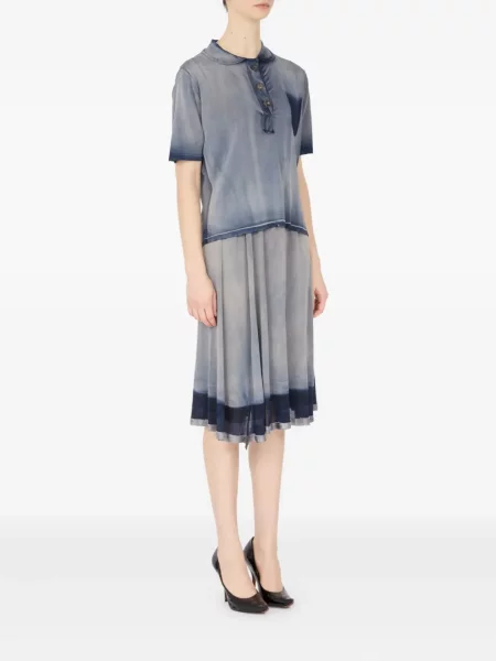 Polo Maison Margiela gradientowe niebieskie