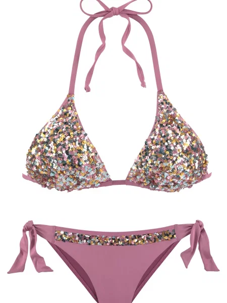 LASCANA Costum de baie două piese vin roșu