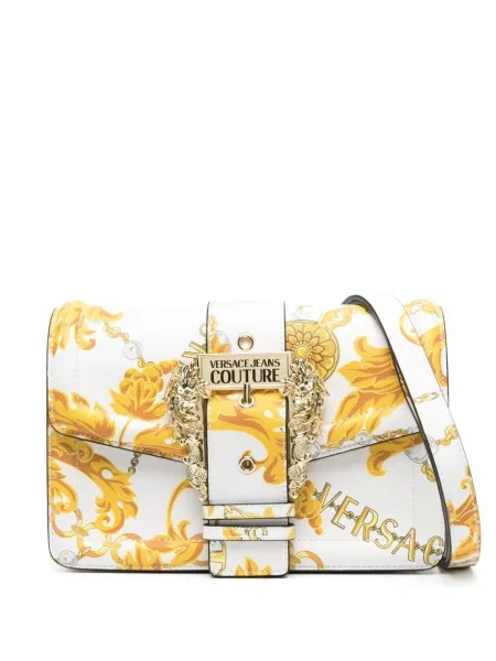 Geantă de mână Versace Jeans Couture cu imagine alb