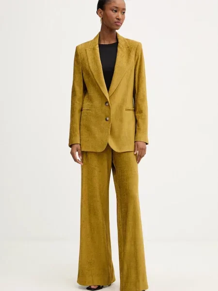 Піджак Haveone однобортний однотонний зелений