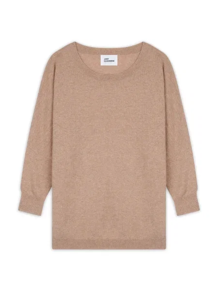 JUST CASHMERE Pulover Rebecca pastel portocaliu
