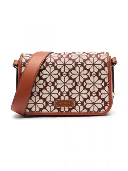 Kate Spade Geantă poștaș cu adaos de piele maro