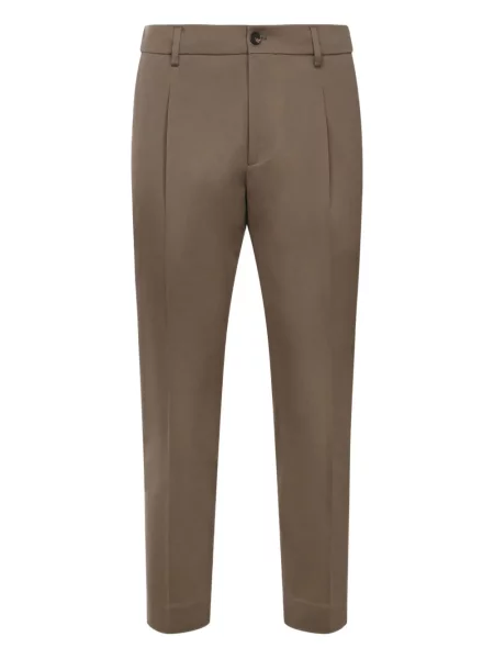 Pantaloni Be Able plisate maro