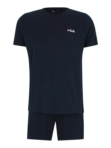 FILA Pijama scurtă albastru marin / roșu alb