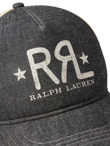 Șapcă Ralph Lauren Rrl cu imagine plasă negru