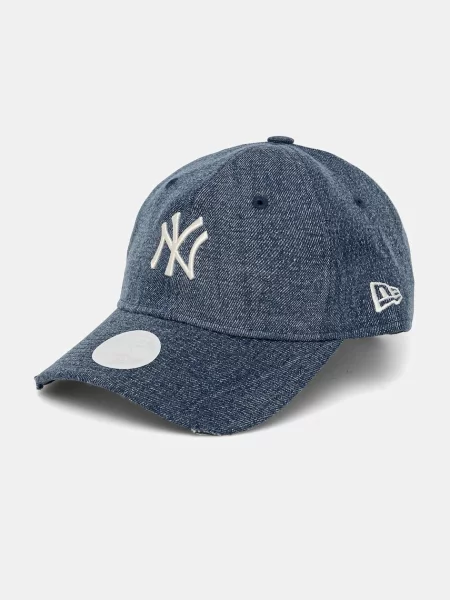 Шапка с козирка New Era с апликация тъмносиньо