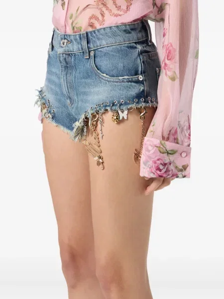 Kratke traper hlače Blumarine plava