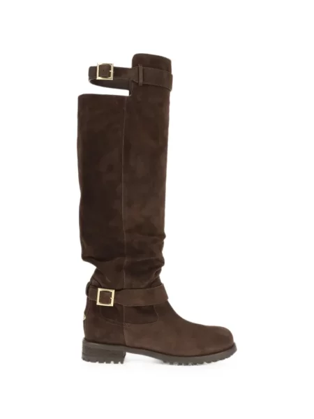 Cizme Jimmy Choo cu cataramă maro