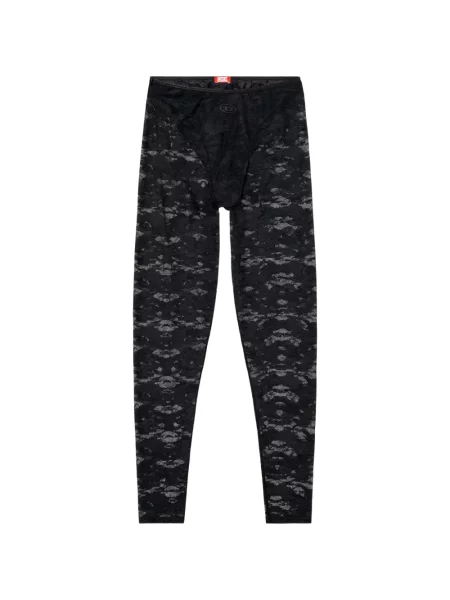 Leggings Diesel din dantelă negru