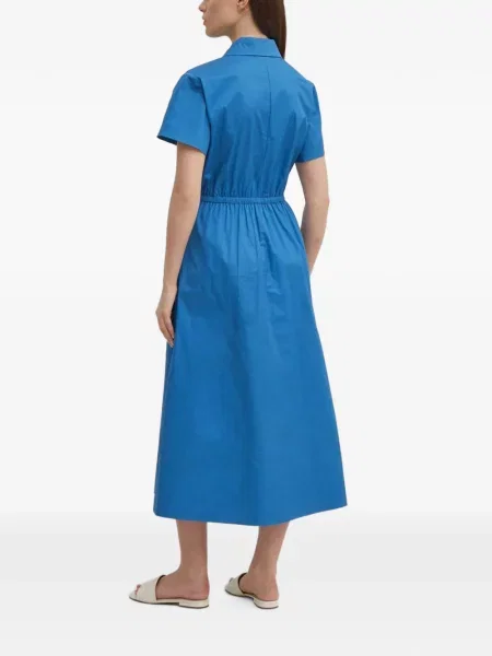Gulerat rochie midi Benetton albastru