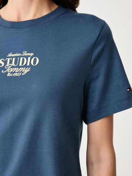 Tommy Hilfiger тениска дамска от синьо
