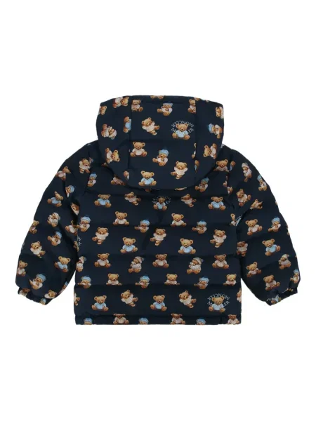 Kurtka dziecięca Moncler Enfant niebieska