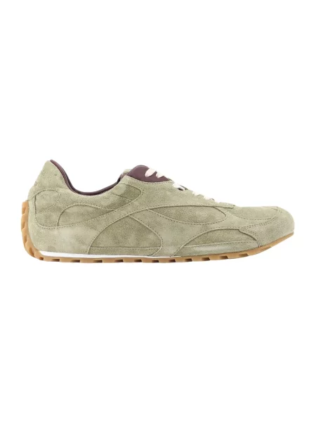 Sneakersy Bottega Veneta zamszowe beżowe