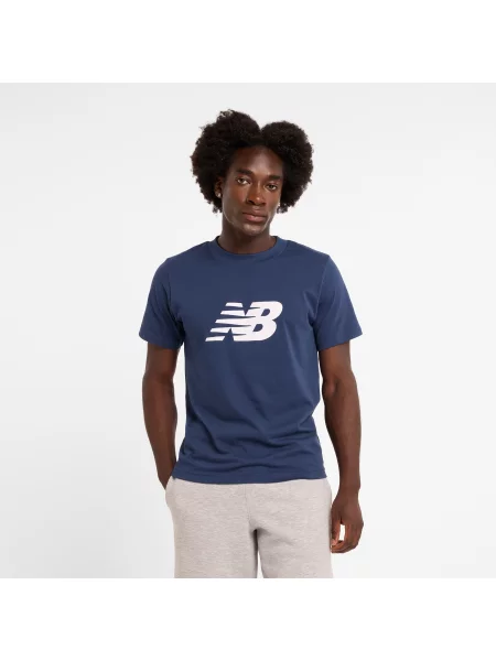 Tričko New Balance Graphic V Flying navy tmavě modré