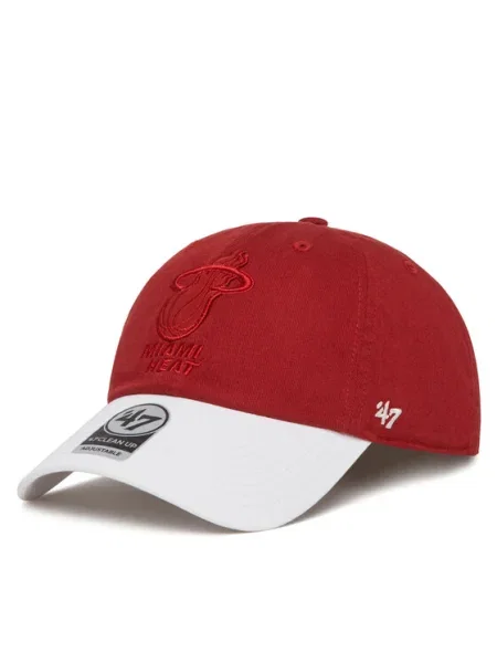 47 Brand Šiltovka NBA Miami Heat x Tommy Hilfiger Courtside Clean Up červená