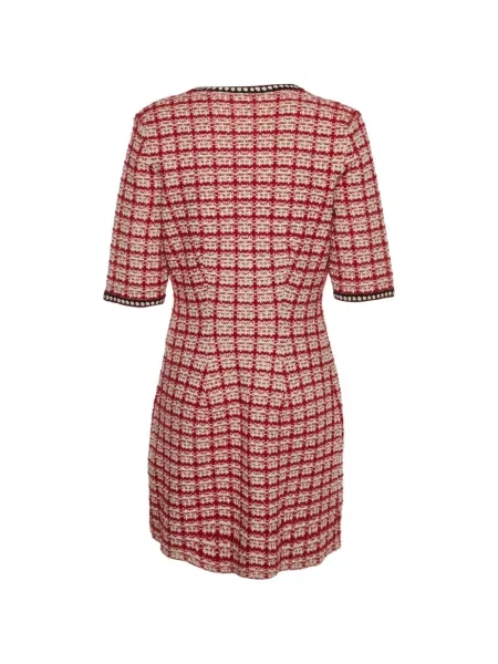 Rochie mini Maje în carouri roșu