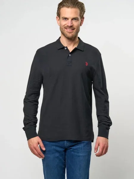 U.S. POLO ASSN. Póló UMBRETT piros fekete