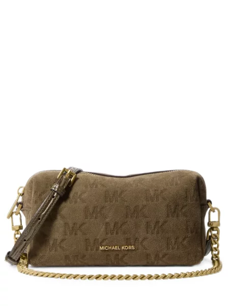 Body Michael Kors din piele de căprioară verde