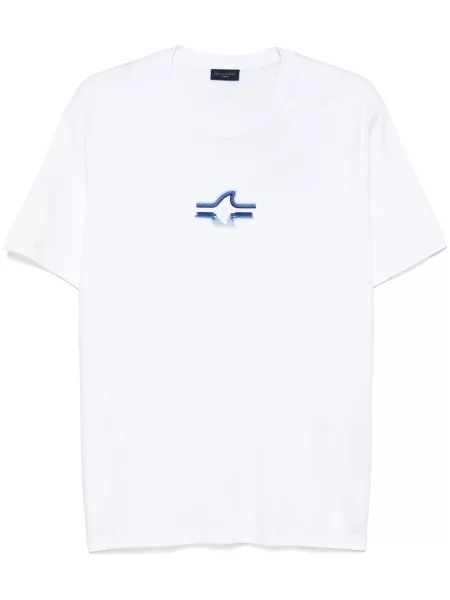 Tricou Paul & Shark cu broderie alb